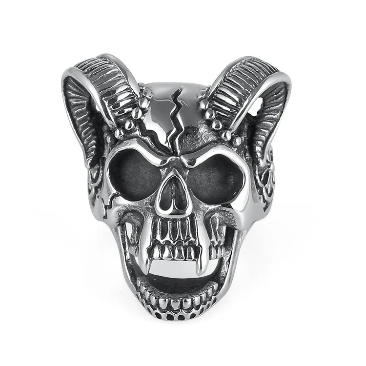 

New Fashion Zinc Alloy Vintage Sheep Pattern Personal Selfdefense Rings Security Safety Protector SelfDense Finger Ring Unisex