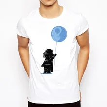 Звездные войны футболка с роботом Звездные войны последний джедай Мужская футболка с рукавом топы Модные футболки Дарт Вейдер уличная футболка