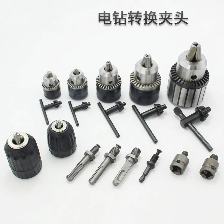 

Drill Chucks Electric Hammer Accessories Impact Drill Electric Wrench Conversion Hand Chucks Round Handle Adapter Rod