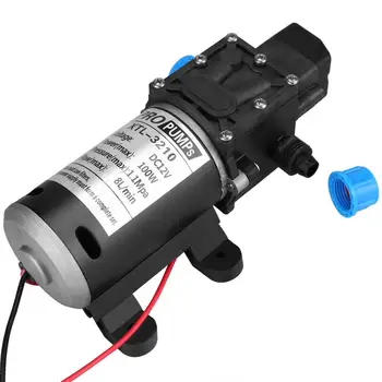 

Oversea Black 12V DC 100W 8L/Min 160Psi High Pressure Diaphragm Self Priming Water Pump for Caravan Camping Car Wash Water Pump