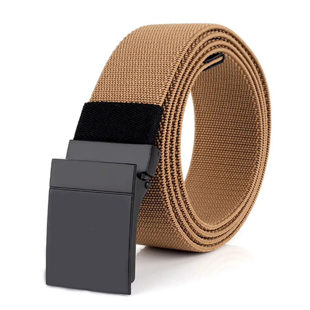 

Outdoor Military Army Tactical Waist Belt Casual Solid Color Elastic Belts For Jeans Pants Accessories New Canvas Belts For Men
