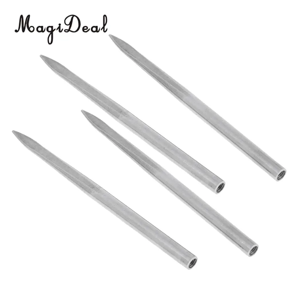 4PCS Stainless Steel Paracord Fid Lacing Stitching Needles for Paracord Bracelet Leather Weaving Hunting Backpacking Gear