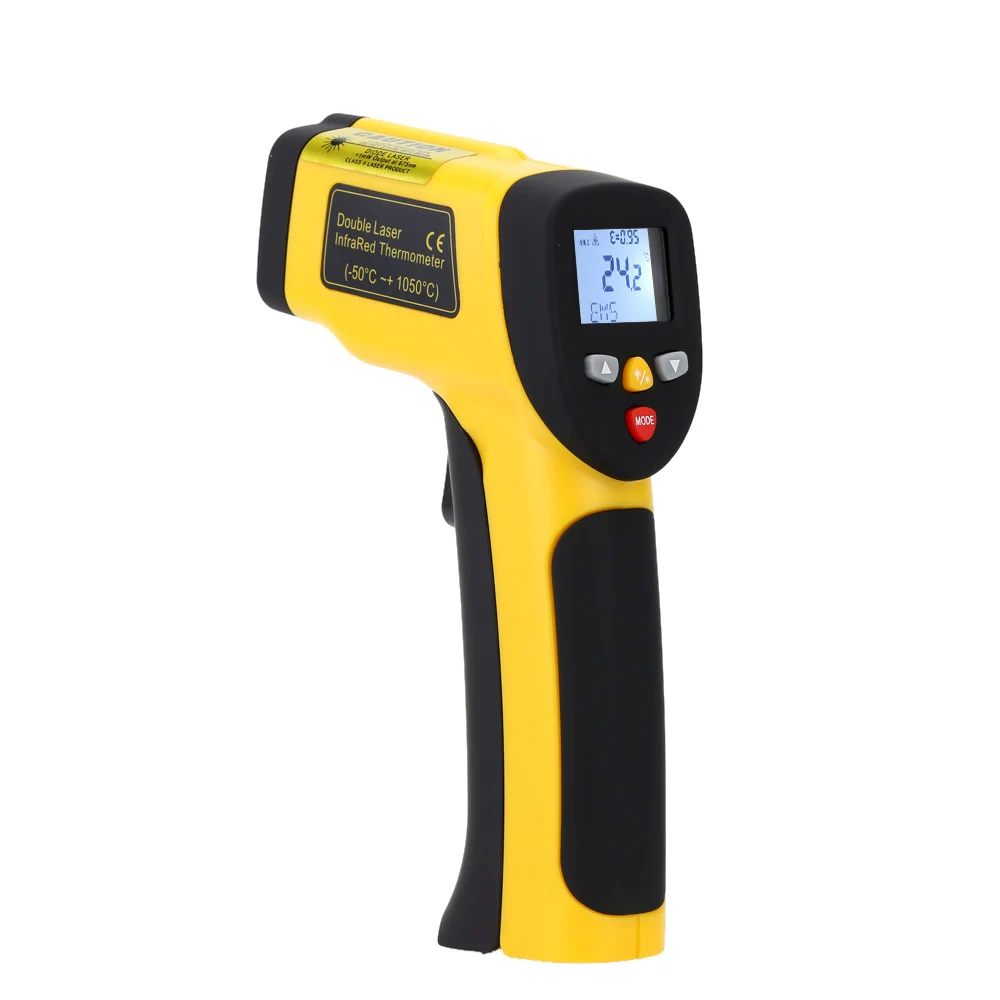 

Double Laser High Precision Non-contact IR Digital Infrared Thermometer Temperature Tester Pyrometer Range