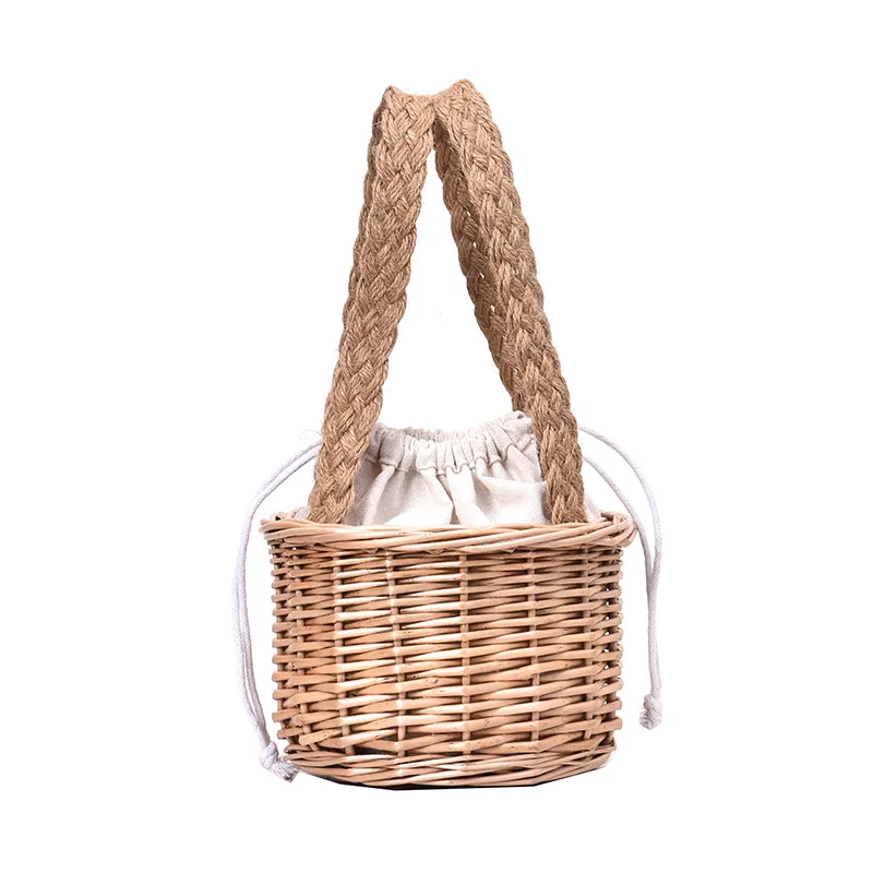 

Clutch Bag Women New Korea Ins Sydney Same Paragraph Straw Bag Summer Mini Rattan Bags Ladies Handbags Bucket Handbag Sac A Main