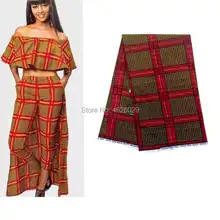 Африканский Материал печать настоящая восковая Ткань 6 ярдов Анкара Высокое качество Английский настоящий мягкий воск печать хлопок ткань для платья