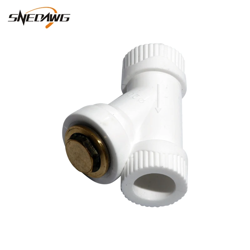 

PPR Water Pipe Fitting with Filter Net 20/25/32mm Pipe Joint 1/2'' 3/4'' 1'' Water Supply Plastic Pipe Fitting Connector