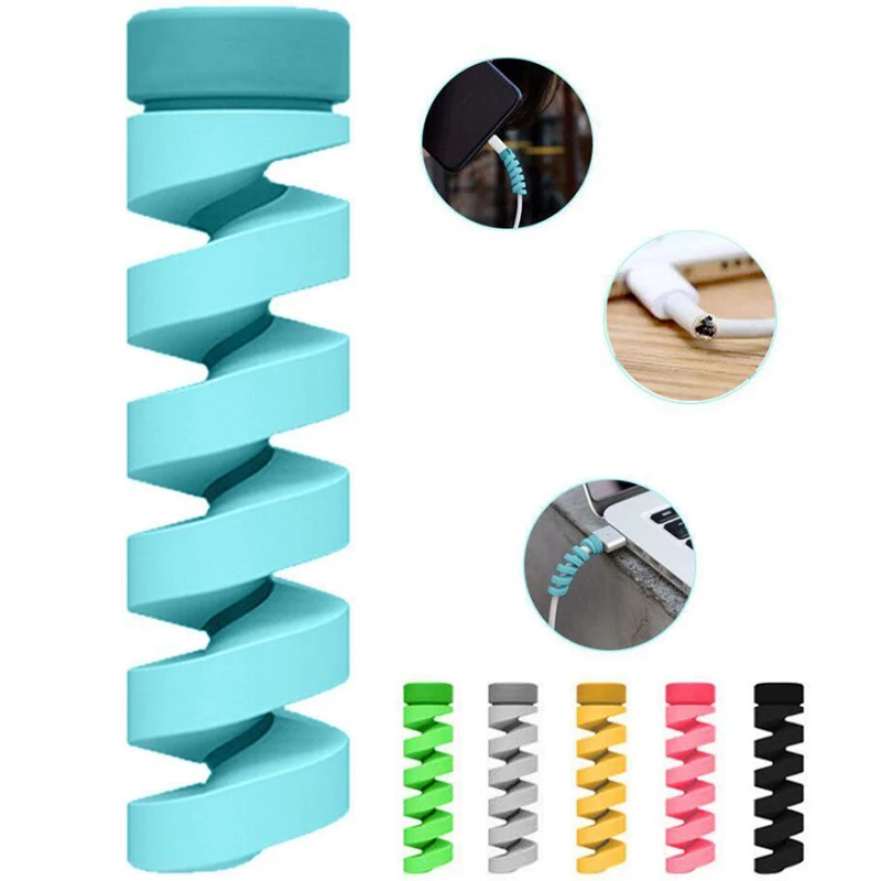 10pcs MIX Protector Saver Cover For iPhone 8 X USB Charger Cable Cord