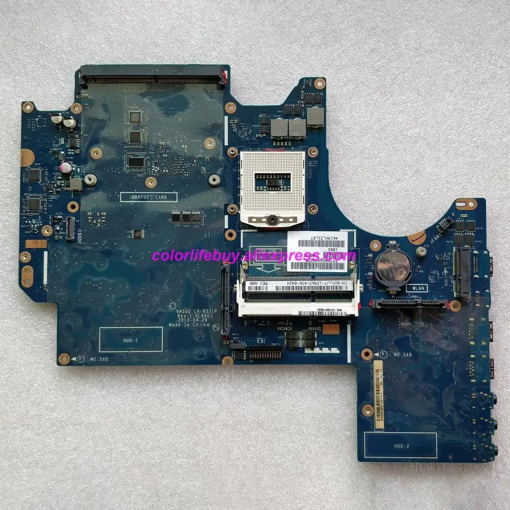 

Genuine CN-02XJJ7 02XJJ7 2XJJ7 LA-9331P Laptop Motherboard Mainboard for Dell Alienware M17X R5 Notebook PC