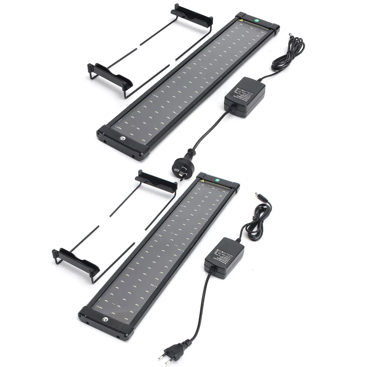 

50-70cm Adjustable Aquarium Fish Tank Lamp 72 SMD Led Light 60 White +12 Blue Lighting 11W AU Plug EU Plug