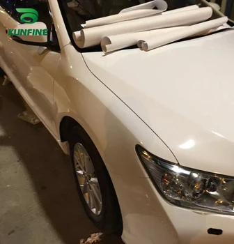 

Car Styling Wrap Supper gloss white Car Vinyl film Body Sticker Car sticker With Air Free Bubble For Motorcycle Car Tuning Parts