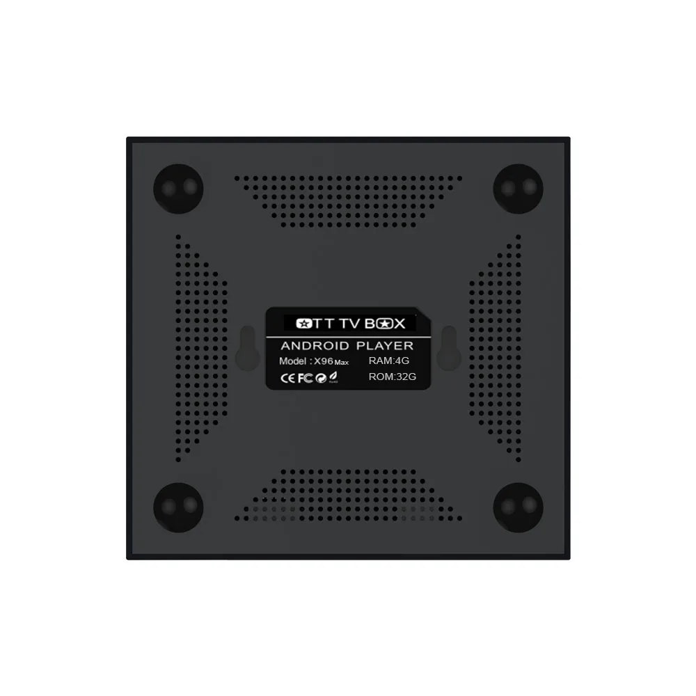  X96 MAX Smart TV Box Amlogic S905X2 4GB DDR4 32GB Android8.1 1000M LAN Quad Core 2.4G 5.0G WIFI blu