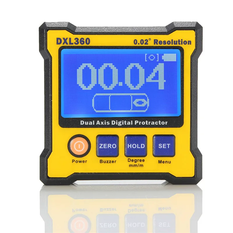 

ZEAST DXL360 Rechargeable Dual Axis Digital Angle Protractor Dual-axis Digital Display Level Gauge with 5 Side Magnetic Base