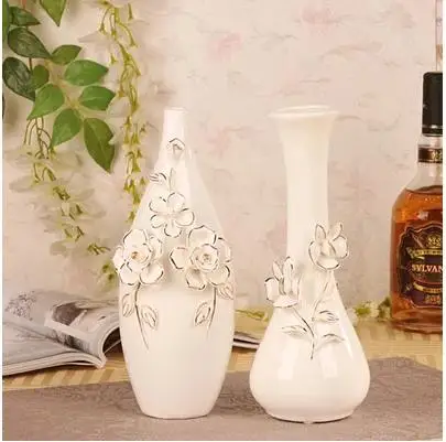 

Creative Long Necked Belly Ceramic Vase, Beautiful Craft Porcelain Gift, Home Office Desktop Decoration
