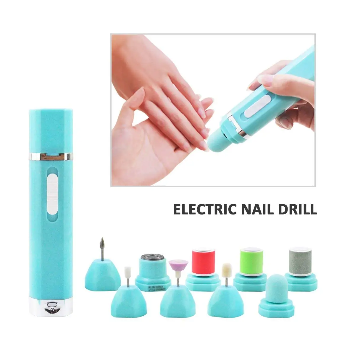 Electric Nail Trimming Kit,Manicure Pedicure Set Cuticle Cutter Clipper