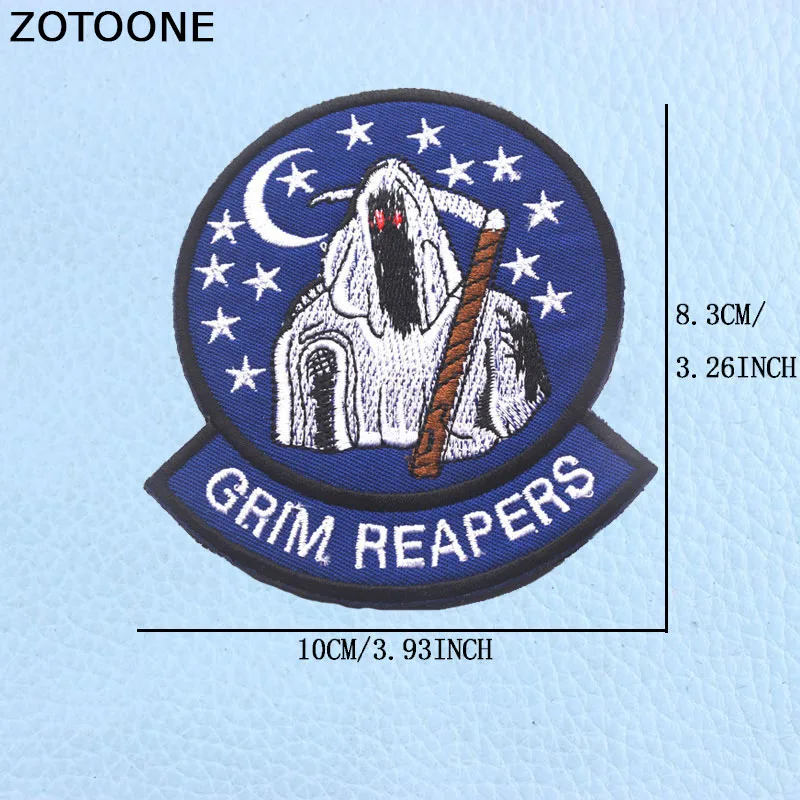 ZOTOONE Новый крюк петля патч Парк Юрского периода внешняя небеса Grim Reaper пистолеты