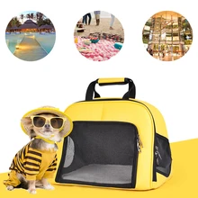 Сумка для животных несущей Треугольники ПЭТ прозрачный пакет с мягкой стороной из искусственной кожи для кошек маленьких собак Щенок сумка для перевозки животных