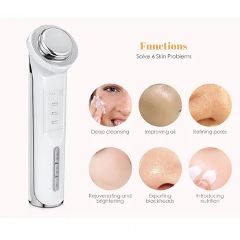 

KD9960 Face Cleansing Massager Ion Beauty Introduction Face Brush Cleansing Roller Vibrating Spa Anti-wrinkle Cleanser Skin Care