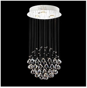 

Creative Crystal Droplight Spherical Light Engineering Lights Sitting Room Lights The Chandelier Lamp Lighting