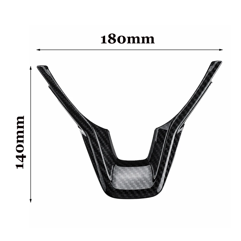 

1X Carbon Fiber Inner Steering Wheel Cover Trim For Honda Accord 2018 2019