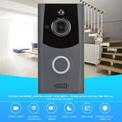 Smart Беспроводная Защита сети Wi-Fi дверные звонки визуальный домофон 720 p камера удаленного мониторинга дома ночное видение видео телефон