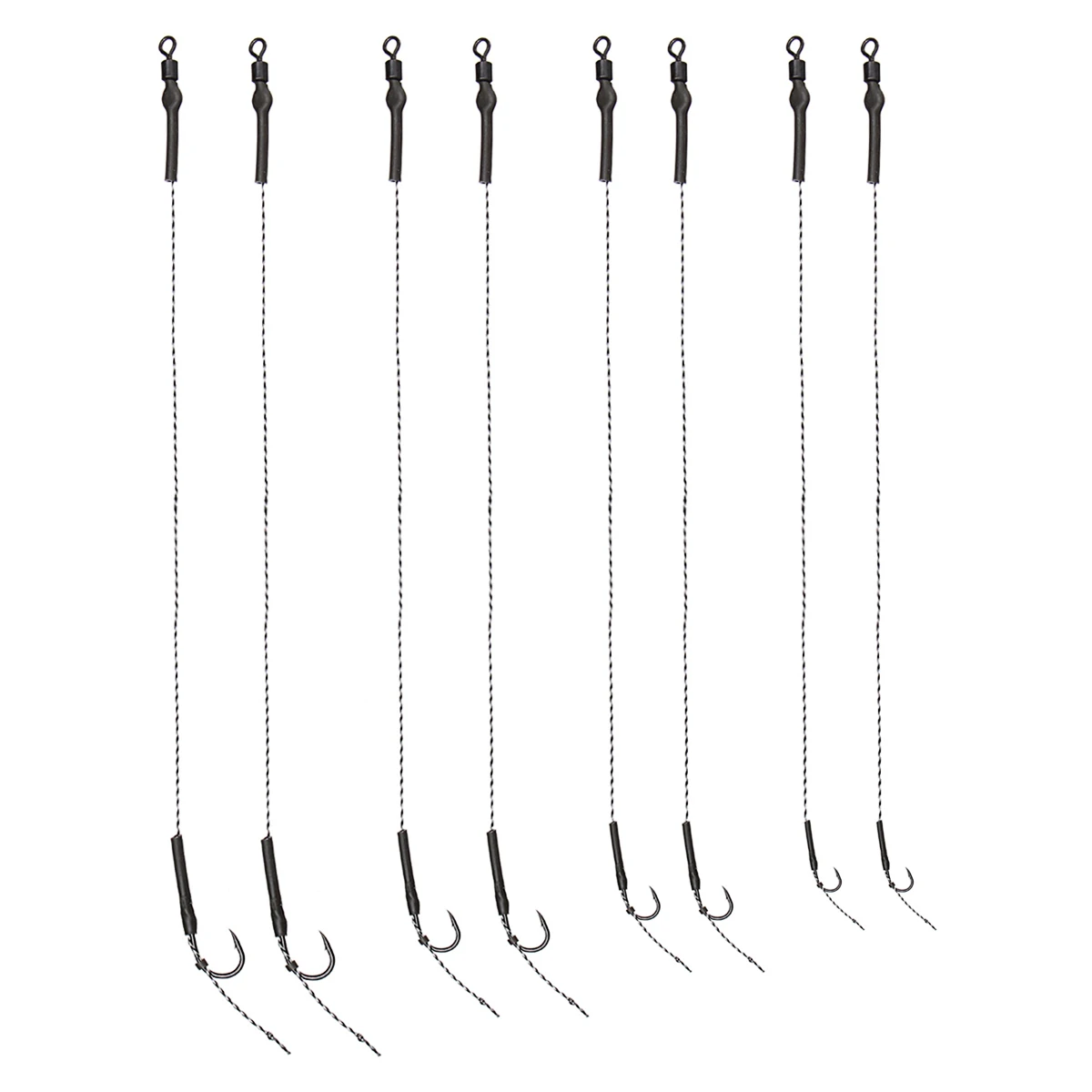 

8Pcs Size 2 4 6 8 High Carbon Steel Carp Fishing Hook Fishhook Terminal Tackle Carp Hair Rigs Fishing Ready Made Hook Lead