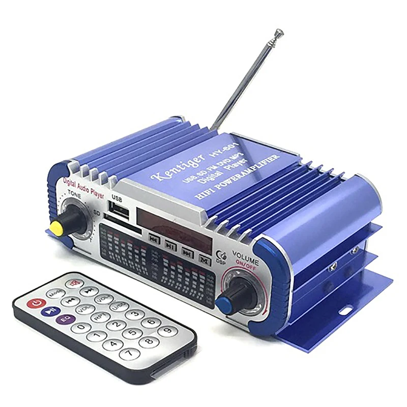 Цифровой Hi Fi автомобильный стереоусилитель Kentiger с USB SD плеером Dac|MP3-плееры| |