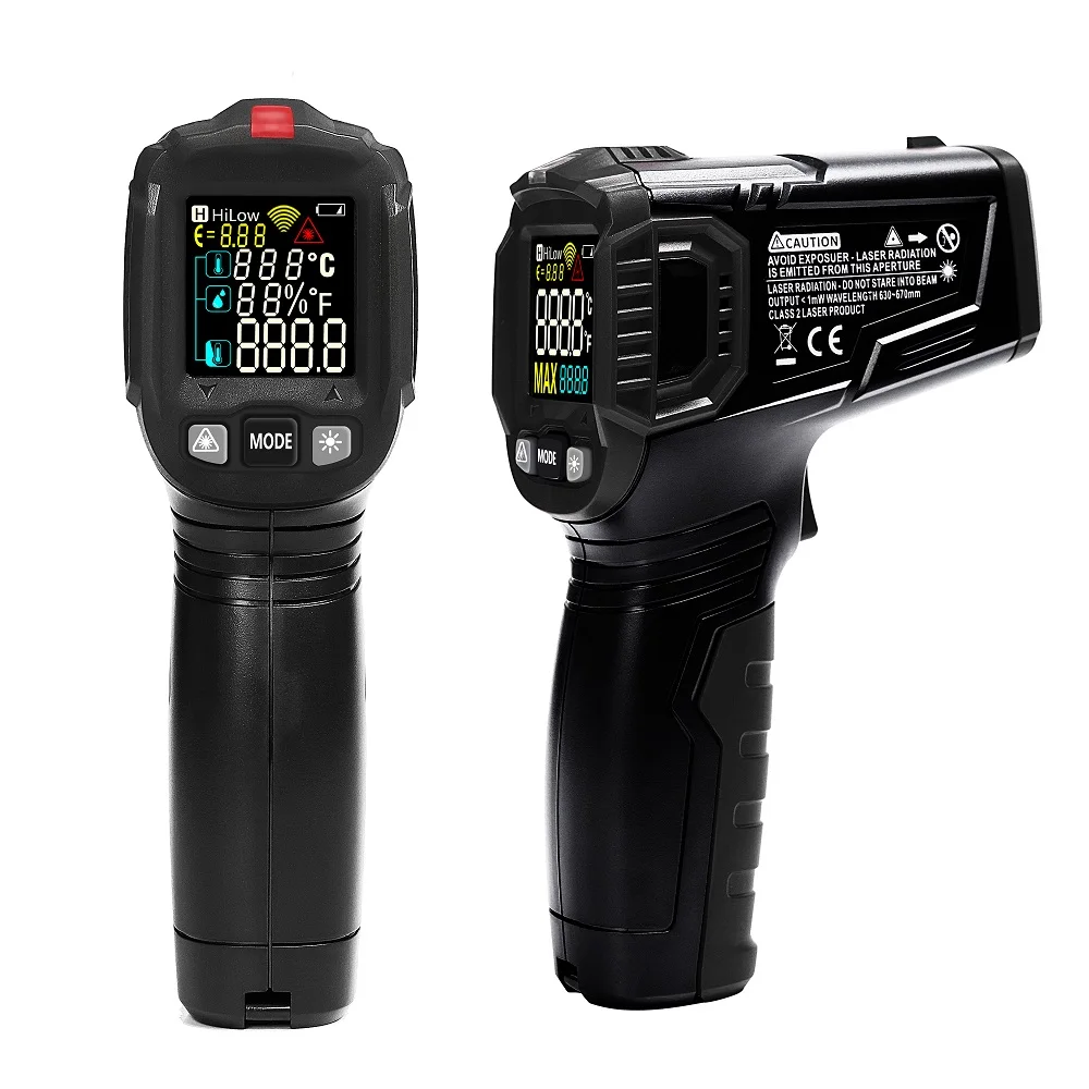 

WINAPEX ET6531B/C Non-contact Infrared Digital Thermometer Humidity Meter -50~600 Degree Colorful VA Car Engine Temperature Test
