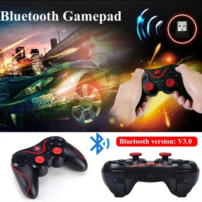 New T3 Bluetooth Wireless Gamepad S600 STB S3VR Game Controller Joystick For Android IOS Mobile Phones PC Turbo High Quality