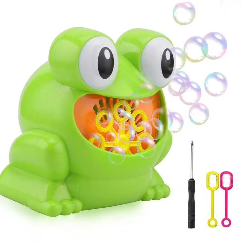 

Green Cute Frog Automatic Bubble Machine Blower Maker Kids Children Indoor Outdoor Summer Parties Toys CAS9330A
