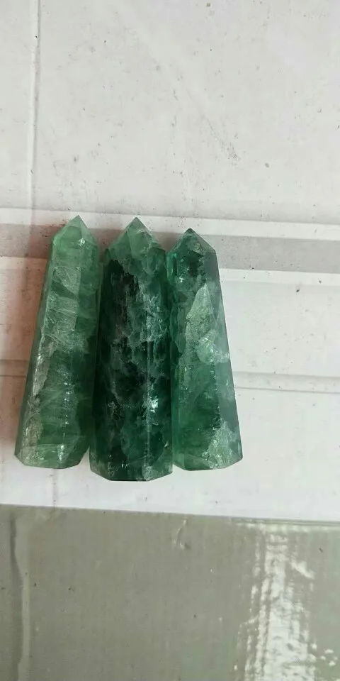 

Green fluorite hexagonal column