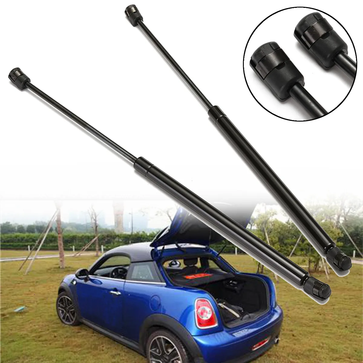 2pcs Car Rear Tailgate Lid Gas Struts Lift Supports For BMW for Mini Cooper 2002 2008