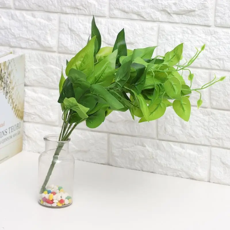 

Artificial Plants Indoor Outdoor Fake Leaf Foliage Bush Home Office Garden Decor DIY Flower Plant Faux Foliage