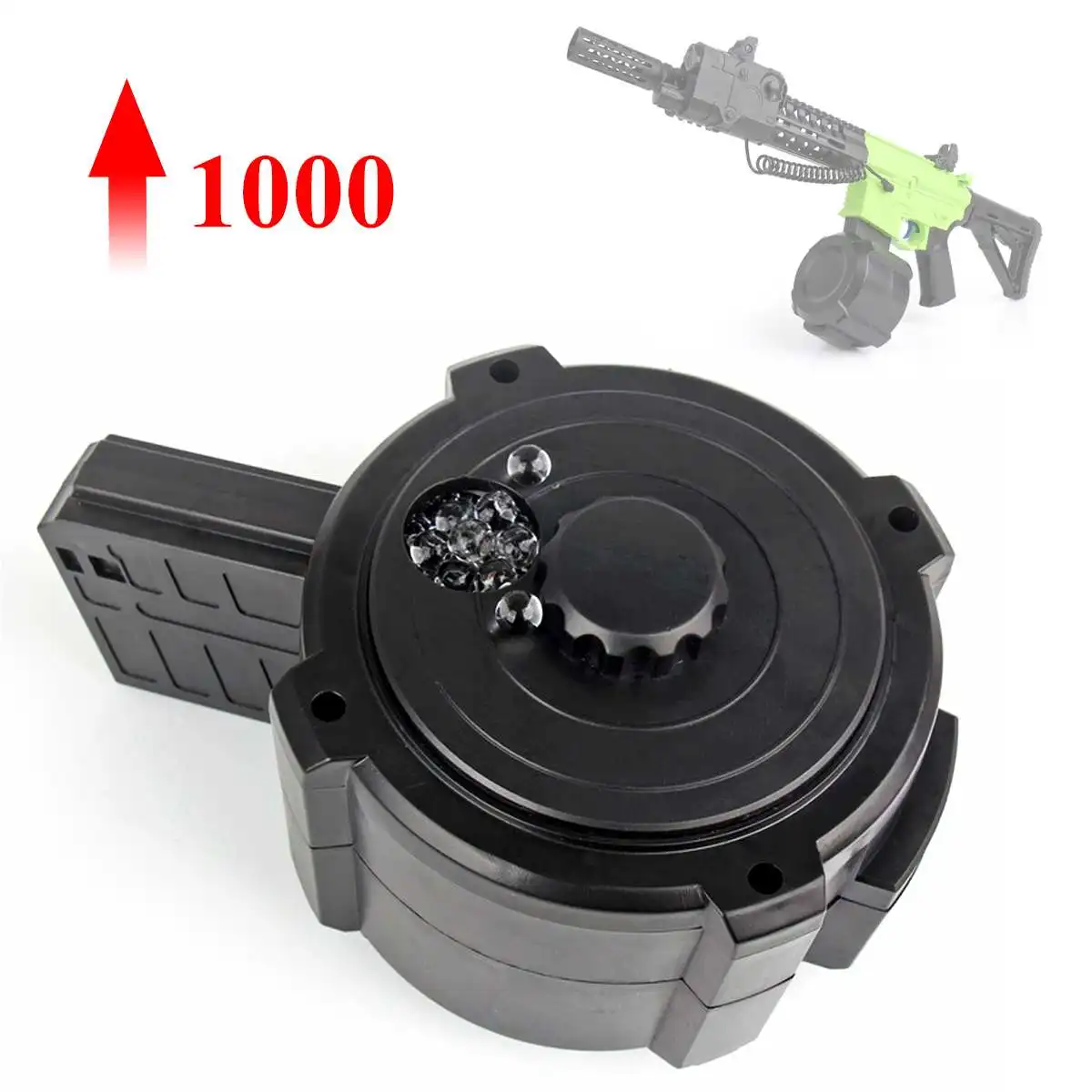 

1pcs Drum Magazine 7-8mm for JinMing Gen8 M4 M4A1 SCAR Toys for STD 5 5s Water Gel Beads Bla ster Drum Magazine Universal