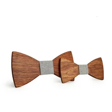 Однотонный Деревянный воротник жаккард с цветами Ткань галстук-бабочка Европа и Америка Дети Мужчины Шкатулка для аксессуаров галстук костюм