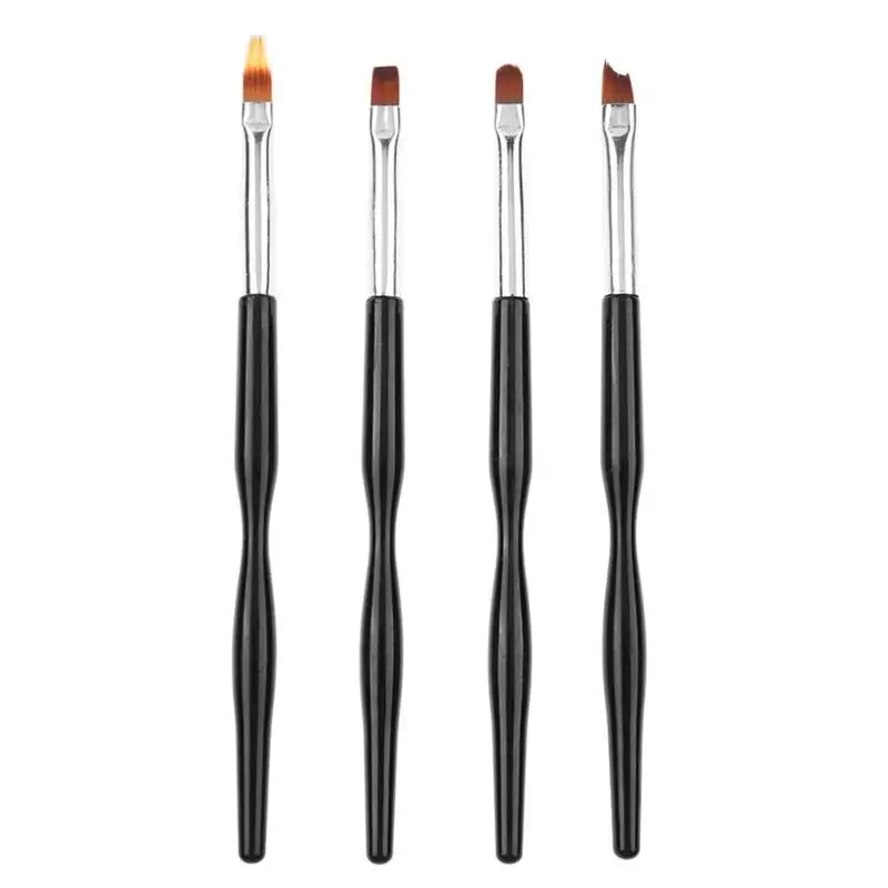 1Pc UV Gel Brush Painting Liner Pen 4 Types Flat Gradual ...