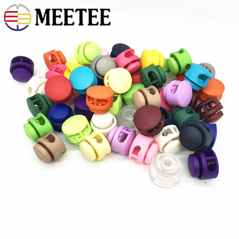 

25pcs 6mm Plastic Stopper Hat Elastic Rope Cord Lock Spring Clasp Rope Lock Clips Shoelace Clamp DIY Garment Shoes Accessories