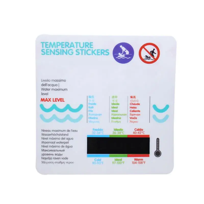Baby Bad Water Temperatuur Meten Kaart Bad Zwembad Cartoon Temperatuur Kaart Baby Bad Water Temperatuur Stickers Waterthermometers Aliexpress