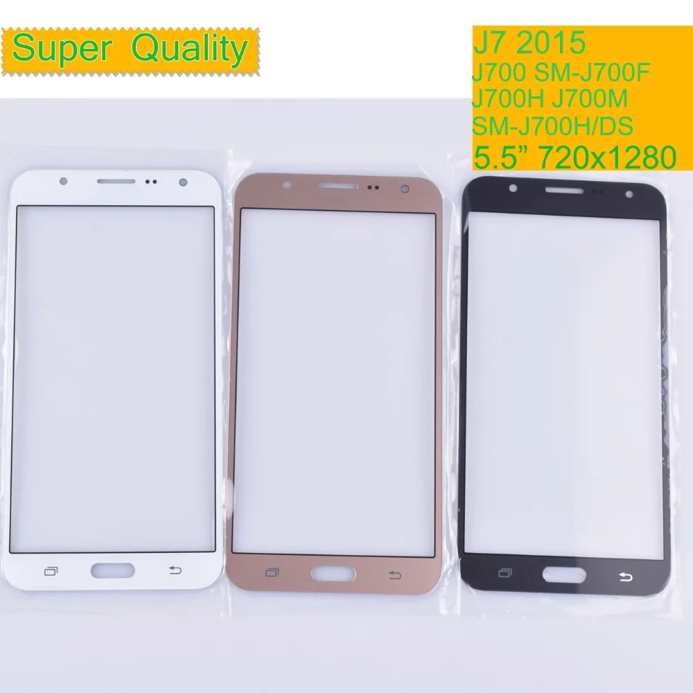 10 шт./лот для Samsung Galaxy J7 2015 J700 SM J700F J700H J700M J700H/DS сенсорный экран Передний со