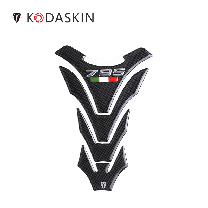 KODASKIN Мотоцикл 3D настоящий углеродный бак Колодки Ручки наклейки мотоцикл для DUCATI