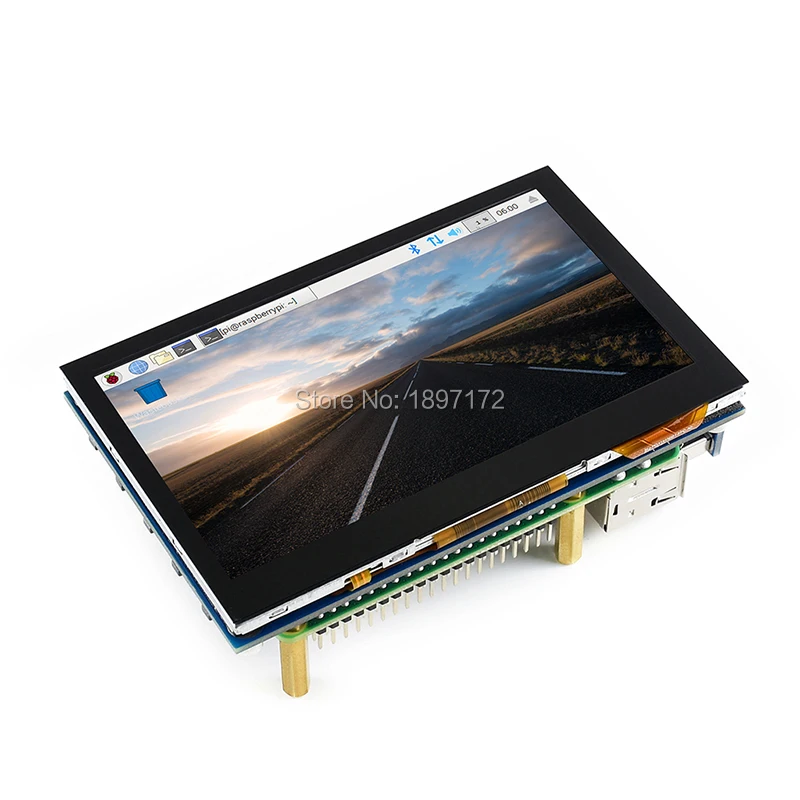 Raspberry Pi 4,3 дюймов lcd ips 800x480 USB емкостный сенсорный экран для Raspberry Pi 4B 3B+ 2B+ 4,3 дюймов lcd мульти мини-ПК