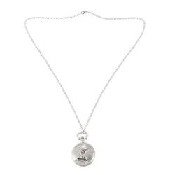 Большой Крылатый Орел карманные часы серебро Винтаж цепочки и ожерелья кулон мужские и женские подарки