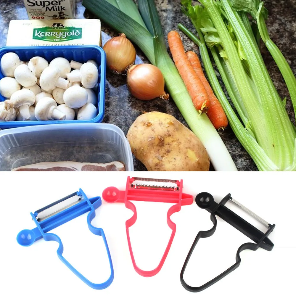 

3pcs/Set Slicer Shredder Peeler Cutter Multi Peel Stainless Steel Blade Kitchen Tools Magic Trio Peelers Set Kitchen Tools B4