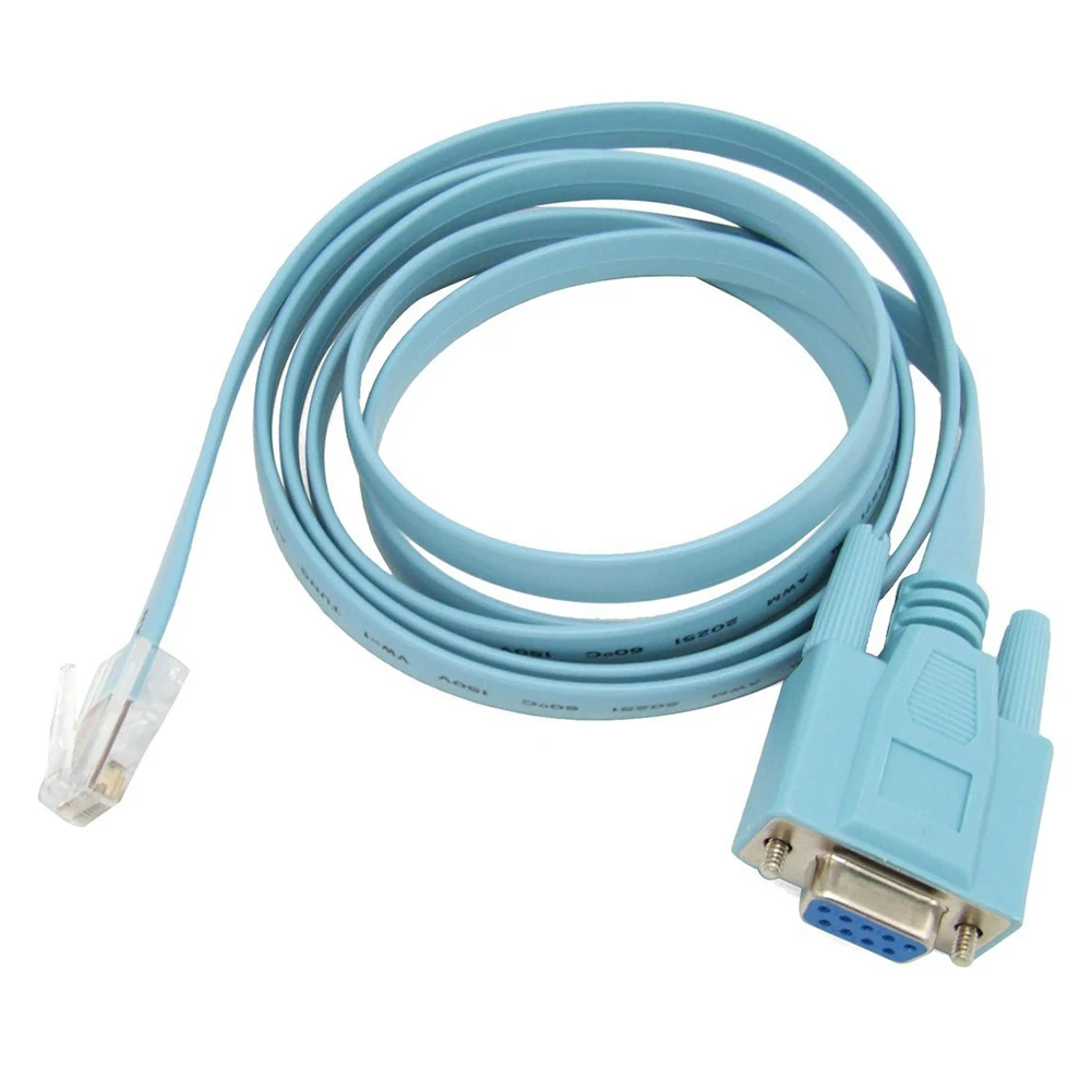 

1.5 M Rs232 Db9 To Rj45 Cat5 Ethernet Adapter Cable To The Network Router