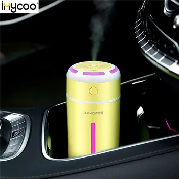 

IMYCOO 230ml Ultrasonic USB Charging Humidifier LED Colorful Light Timing 5-10h Air Essential Oil Diffuser Upgraded version
