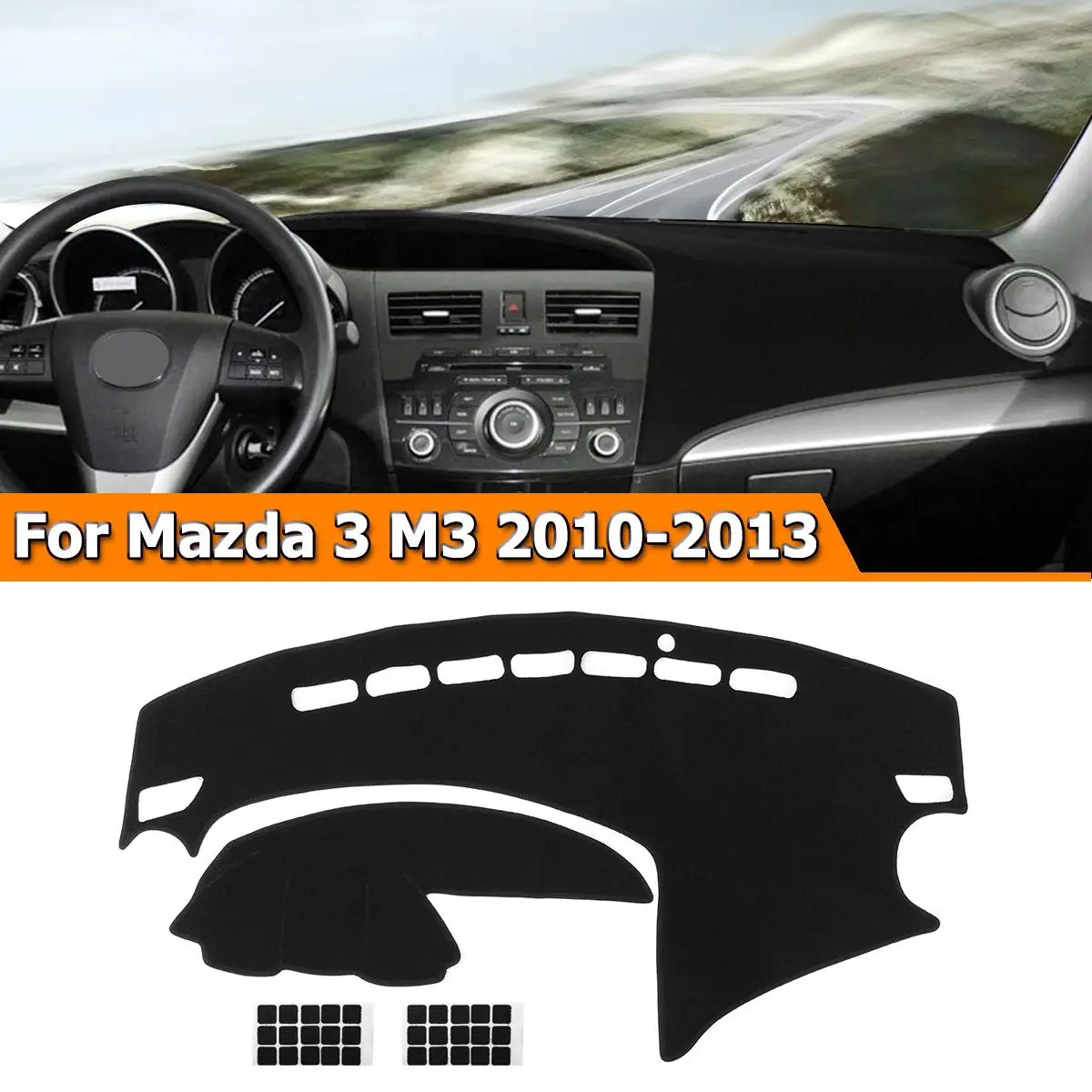 

Car Dashboard Cover Dashmat Dash Mat Pad Cover Dashboard Sun Visor For Mazda 3 M3 2010 2011 2012 2013