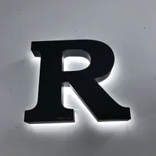 Индивидуальный водостойкий 3d светодиодный знак для бизнеса на солнечных батареях буквы для стены