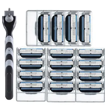 

XY Fancy 16 Pcs/Set Men Shaver Set Three-layer Manual Shaver Facial Care Shaving Blades + Shaver Handle