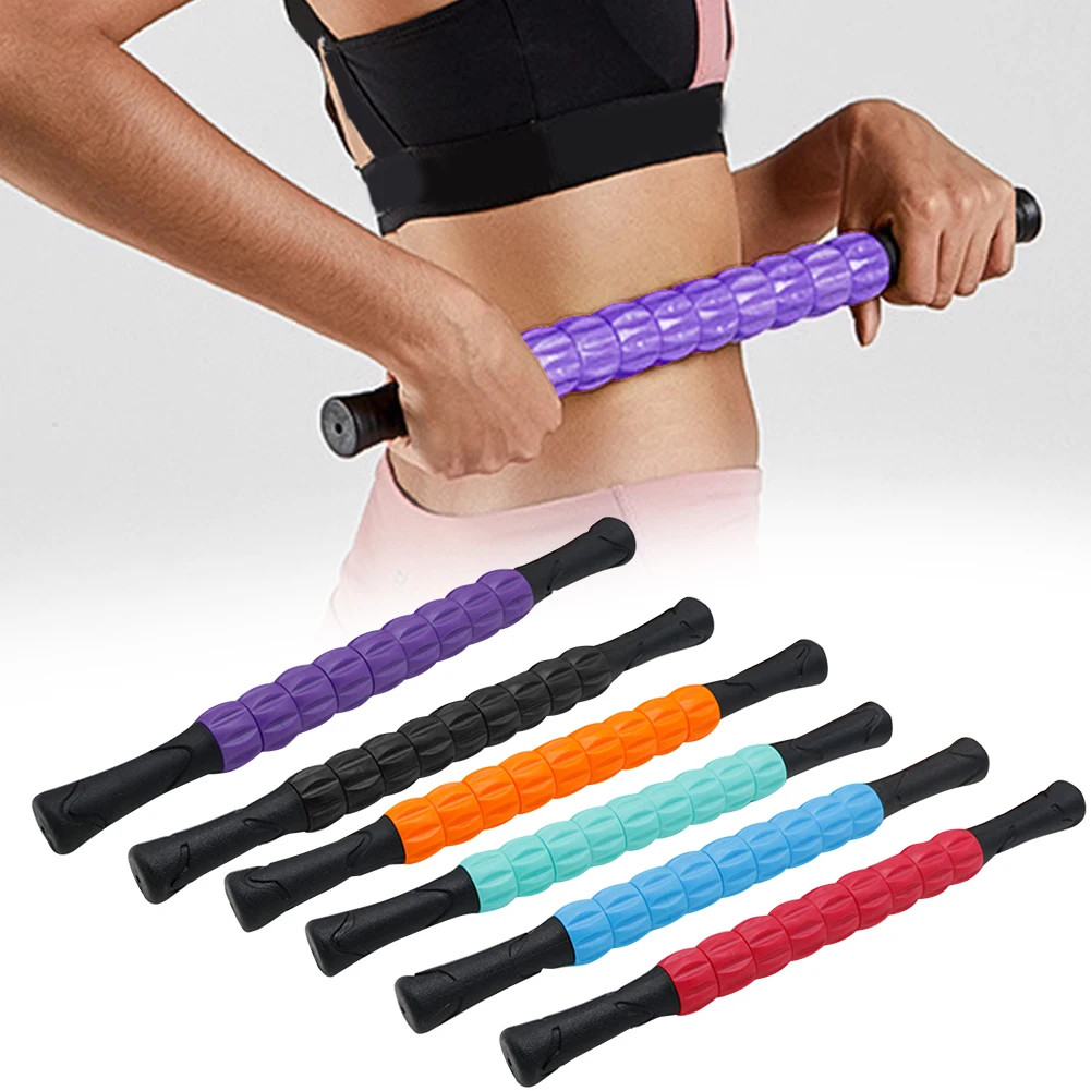 Physical Therapy Fitness Equipment Spiky Point Yoga Roller Handhold Stimulate Pilates Massage