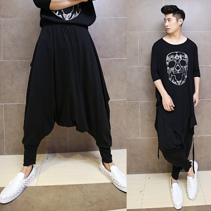 Frühling und Herbst frauen Casual Hosen Hosen Hosen Hängen Hosen Hosen Füße Neun Hosen Schwarz Hosen Harem Hosen