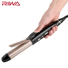 RIWA Z9 3 в 1 Керамика покрытием Flat Iron Выпрямитель для волос бигуди Вэйвер Профессиональный путешествия укладки волос инструмент светодиодный Дисплей